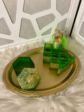 Load image into Gallery viewer, Money Green/ Gold Pretty Rollr Vanity Toppers
